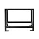 Support métallique noir pour insert de cheminée Comfort P70 H49 et Air avec pieds de fixation