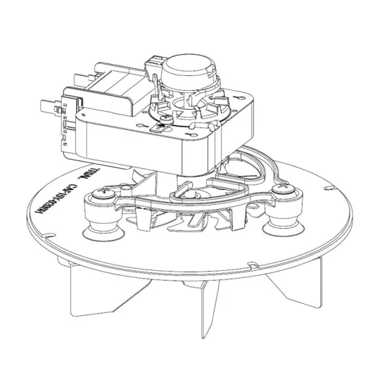 Moteur extracteur de fumées Trial CAF15Y-140PSH avec joint pour poêle à granulés Extraflame