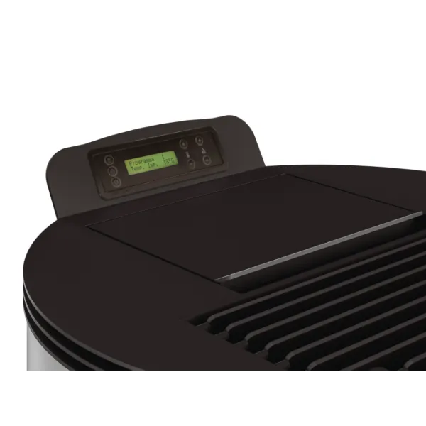 Panneau de commande digital avec écran LCD du poêle à granulés étanche Lorena 9 kW