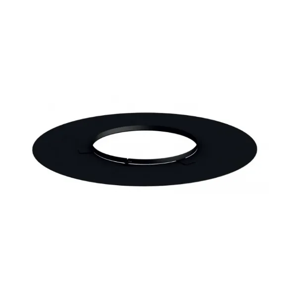 Rosace de finition noire pour conduit de poêle diamètre 80/125 mm DINAK