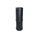 Raccord télescopique noir double paroi 80/125-80/130 pour conduit de fumée poêle à granulés