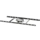 Support plancher inox avec collier de serrage pour conduit de cheminée diamètre 80/125 mm