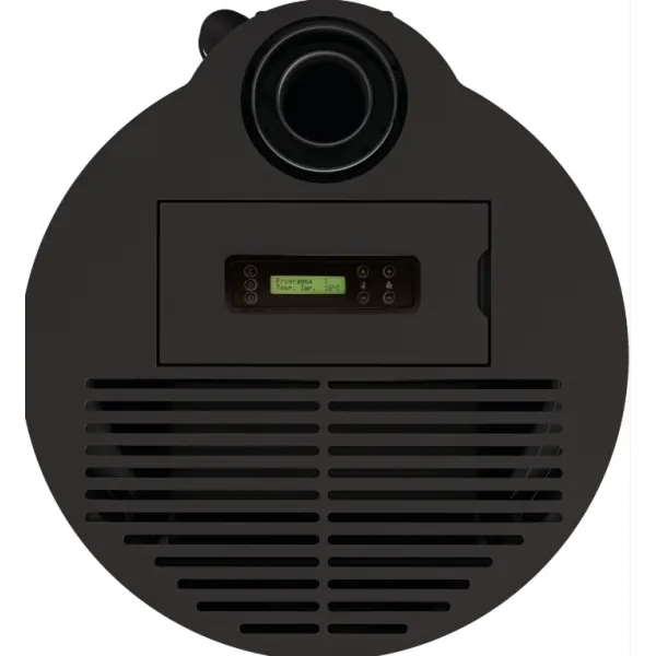 Poêle à granulés Lorena PJ 9Kw noir avec panneau de commande digital et sortie supérieure