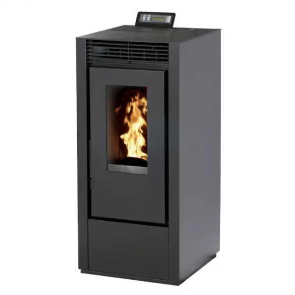 Poêle à granulés Marina 14 étanche gris anthracite 13,5 kW avec panneau de commande digital