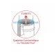 Schéma système concentrique double flux avec sortie des fumées par le dessus et entrées d'air latérales