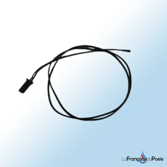 Sonde de température Kiara avec câble noir et connecteur pour système de chauffage