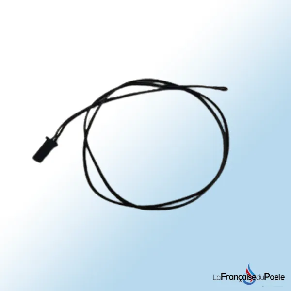Sonde de température Kiara avec câble noir et connecteur pour système de chauffage