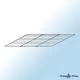 Grille rectangulaire en acier inoxydable avec barres parallèles pour four à bois ou cuisinière