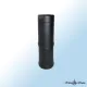 Conduit de fumée télescopique double paroi noir Ø80/125mm longueur ajustable 325-530mm