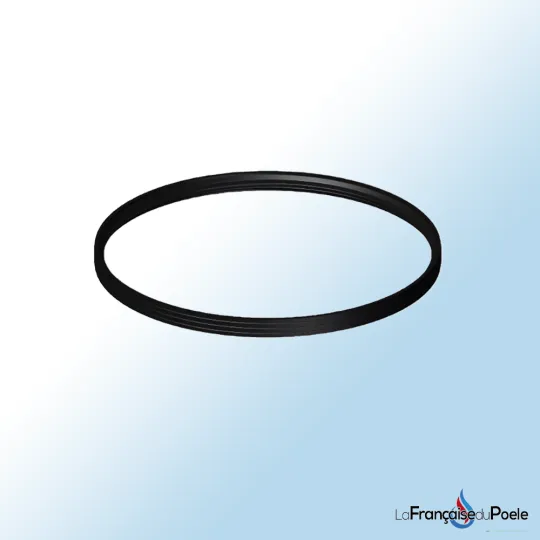 Joint d'étanchéité circulaire noir diamètre 80 mm pour conduit de poêle à granulés DINAK