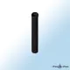 Tuyau de poêle droit en acier peint noir diamètre 80 mm longueur 500 mm pour conduit de fumée