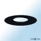 Rosace noire double paroi diamètre 80/125 mm pour conduit de poêle à bois DINAK
