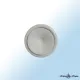 Bouche de soufflage circulaire acier blanc 80 mm pour ventilation chauffage