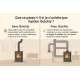 Schéma comparatif poêle à bois avec et sans système de canalisation de chaleur par gaines