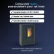 Poêle à granulés Extraflame Luisella 5.0 Maxi anthracite 7 kW design compact certifié RT 2012