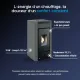 Poêle à granulés Maria 9 kW étanche avec haut rendement 93,3% en finition anthracite
