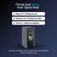 Poêle à granulés Maria 9 kW gris anthracite avec vitre centrale et finition moderne classe A+