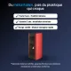 Poêle à granulés Adria rouge et noir 15,4 kW en métal italien avec système de ventilation