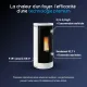 Poêle à granulés Debby Cx bicolore noir et blanc, puissance 9 kW, rendement 92,7% pour 258 m³
