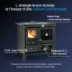 Cuisinière bois Gardenia noire avec four, double vitrage et rendement 86,7%, puissance 9,5 kW