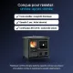 Cuisinière à bois en fonte noire avec four et foyer vitré, design traditionnel certifié EN 12815