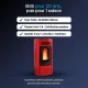 Poêle à granulés Terry Plus rouge 12 kW avec certification Flamme Verte 7 étoiles et garantie 2 ans