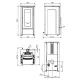 Dimensions poêle à granulés Teorema 10 kW 525 x 1080 x 652 mm La Nordica Extraflame
