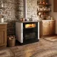 Cuisinière à bois Verona XXL tiroir rangement bûches inférieur