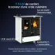Cuisinière à bois 7,9 kW Rosetta Sinistra avec four intégré