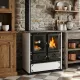 Cuisinière à bois 7,9 kW Rosetta Sinistra rendement 86,9 %