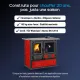 Cuisinière à bois 8,8 kW Rosa 5.0 design italien façade émaillée