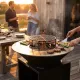 Brasero Plancha En Acier Avec Grille De Cuisson En Extérieur