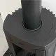 Poêle à bois fonte émaillée Candy Lean détail dessus et raccordement conduit