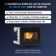 Avantages de l’insert à granulés moderne Comfort P70 Air H49 en fonte