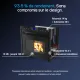 Insert à granulés encastrable Firebox Linea VZ 10 kW rendement 93,5 % et réservoir 14 kg