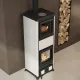 Poêle À Bois Avec Four NOVA FORNO.16 11,8 kW Vue En Angle Dans Un Intérieur