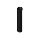 Tuyau de poêle droit en acier peint noir 500 mm longueur diamètre 80 mm pour conduit de fumée