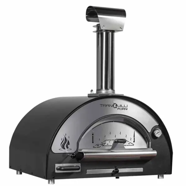 Four à bois pour pizza Arde Medium noir sur fond blanc