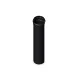 Tuyau de conduit droit en acier peint noir, diamètre 80 mm, longueur 250 mm pour système de chauffage