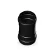 Raccord femelle-femelle en acier peint noir pour conduit de cheminée de diamètre 80 mm