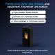 Avantages du poêle à pellets étanche Maxifree Linea VZ noir