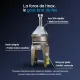 Barbecue au charbon Foxy en inox avec hotte intégrée, grille réglable et structure renforcée