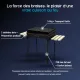 Caractéristiques du barbecue au charbon de bois portable Grill M avec tablettes en bois