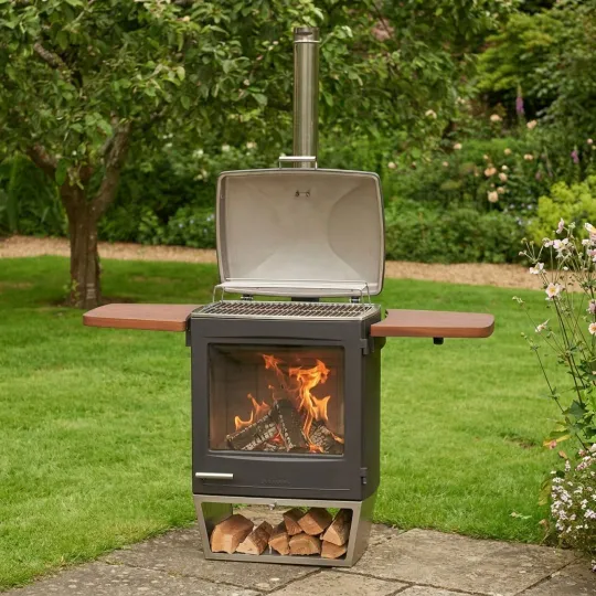 Barbecue Bois Hestia 600 Heat & Grill 10-12 Pers