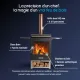 Présentation du barbecue à bois Hestia 300 avec grille de 592 mm, système Clean Burn et chambre à bois