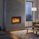 Insert à bois TERMOCAMINO WF PLUS.16 20,5 kW avec grande vitre et feu apparent
