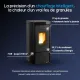 Caractéristiques du poêle à granulés étanche à ventouse Moira 7 kW noir