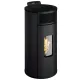 Poêle à pellets Lorena 9 kW noir sur fond blanc