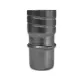 Raccord flexible en acier inoxydable 80 mm avec embout mâle pour conduit de fumée