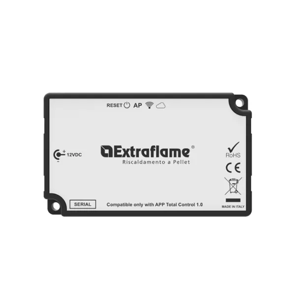 Module Wi-Fi connecté Extraflame 12VDC pour poêle à granulés avec application Total Control